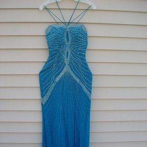 Tiffany Designs Blue Dress Size 4